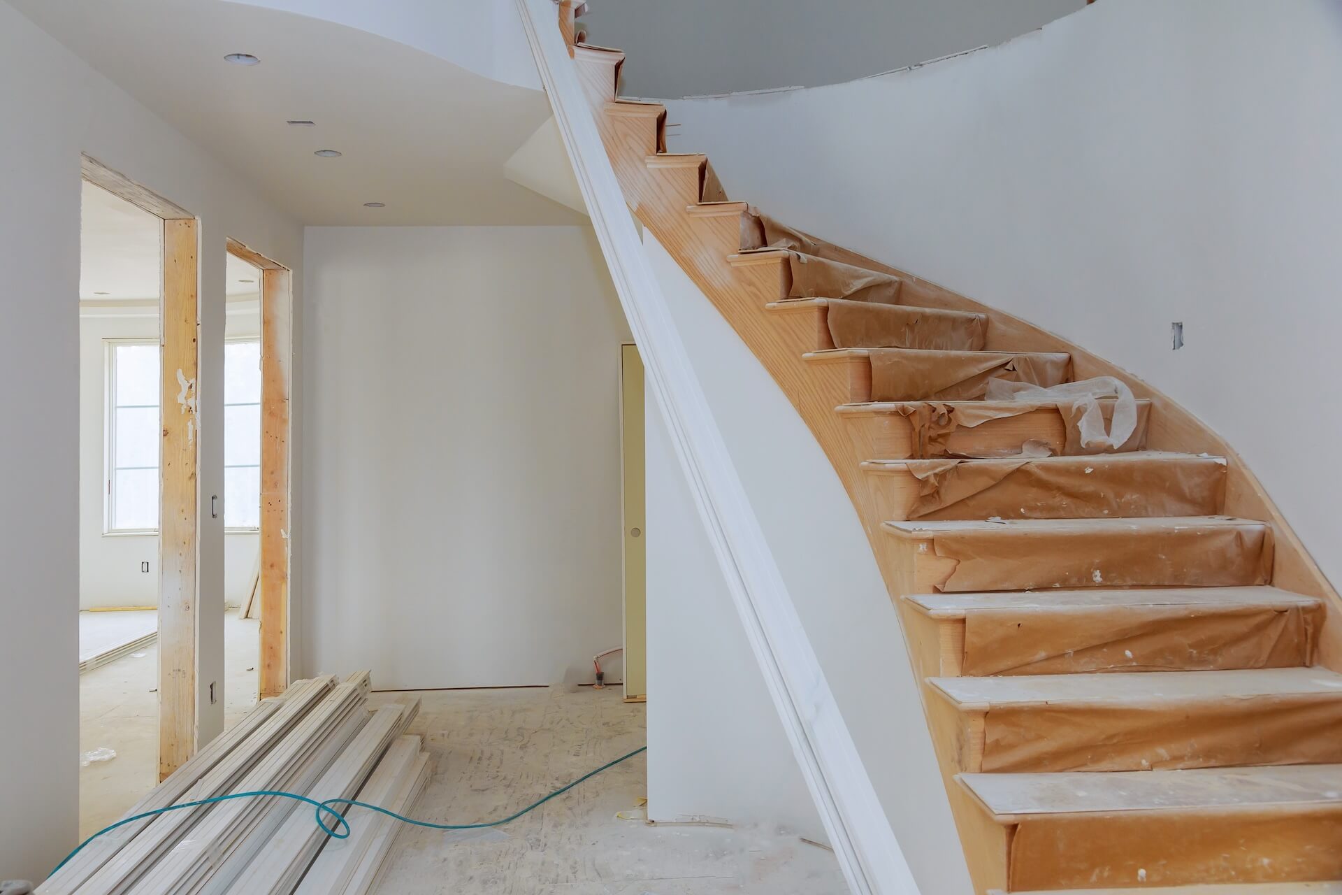 Trapprenovering Haninge har konstruerat en spiraltrappa